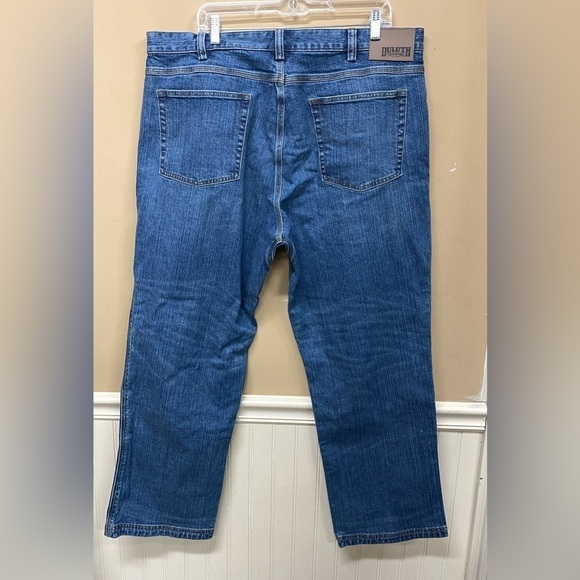 Duluth Trading Jeans Men's 40x30 Blue Med Wash Flex Ballroom Jeans - Picture 2 of 7